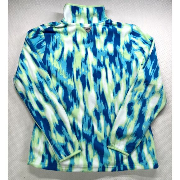 Columbia PFG Women's Super Tidal Fleece 1/4 Zip Pullover XL Pool Reflections - Picture 7 of 8